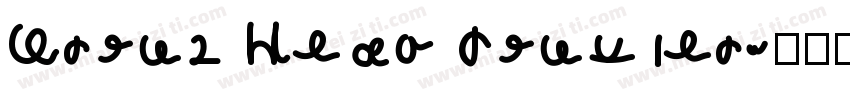Gregs Hand Regular字体转换